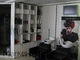 Шкаф-стеллаж для салона красоты или парикмахерской